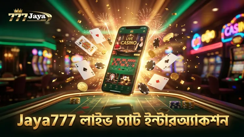লাইভ চ্যাটে খেলোয়াড়দের সাথে Jaya777 এর মিথস্ক্রিয়া