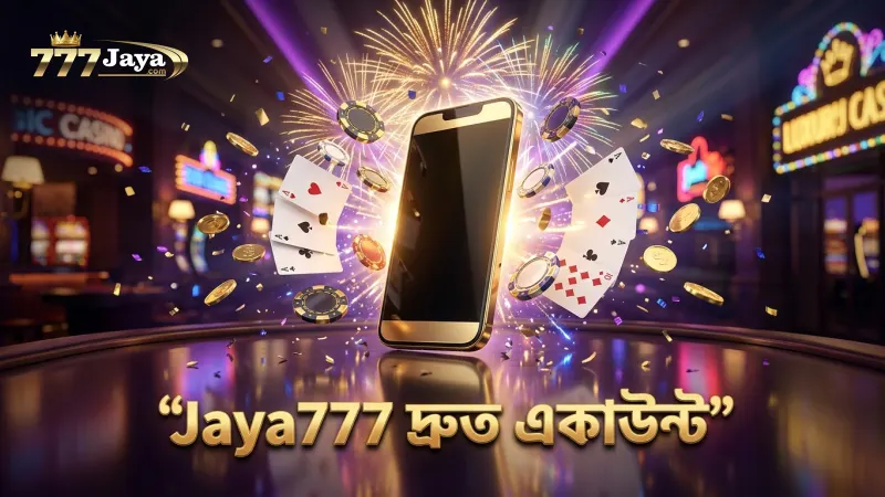 দ্রুত একাউন্ট সেটআপ এবং লগইন Jaya777-এ খেলোয়াড়দের সময় বাঁচায়