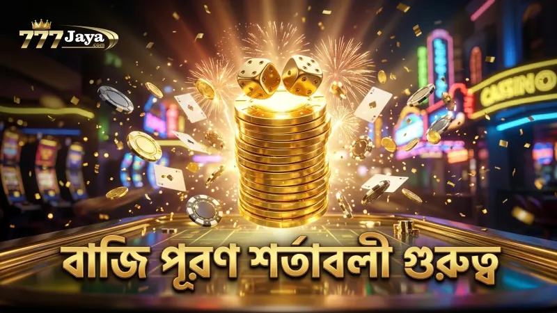 বাজি পূরণের শর্তাবলী বোনাস পাওয়ার মূল চাবিকাঠি।