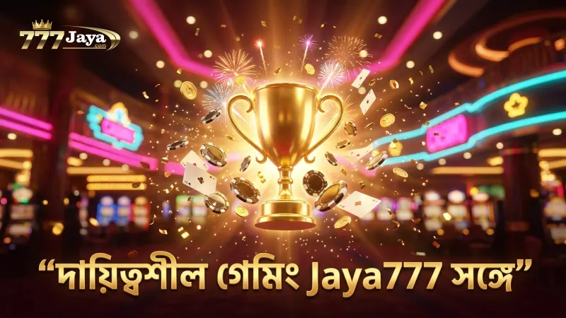 দায়িত্বশীল গেমিং মানতে Jaya777-এর শর্তাবলী অনুসরণ করুন